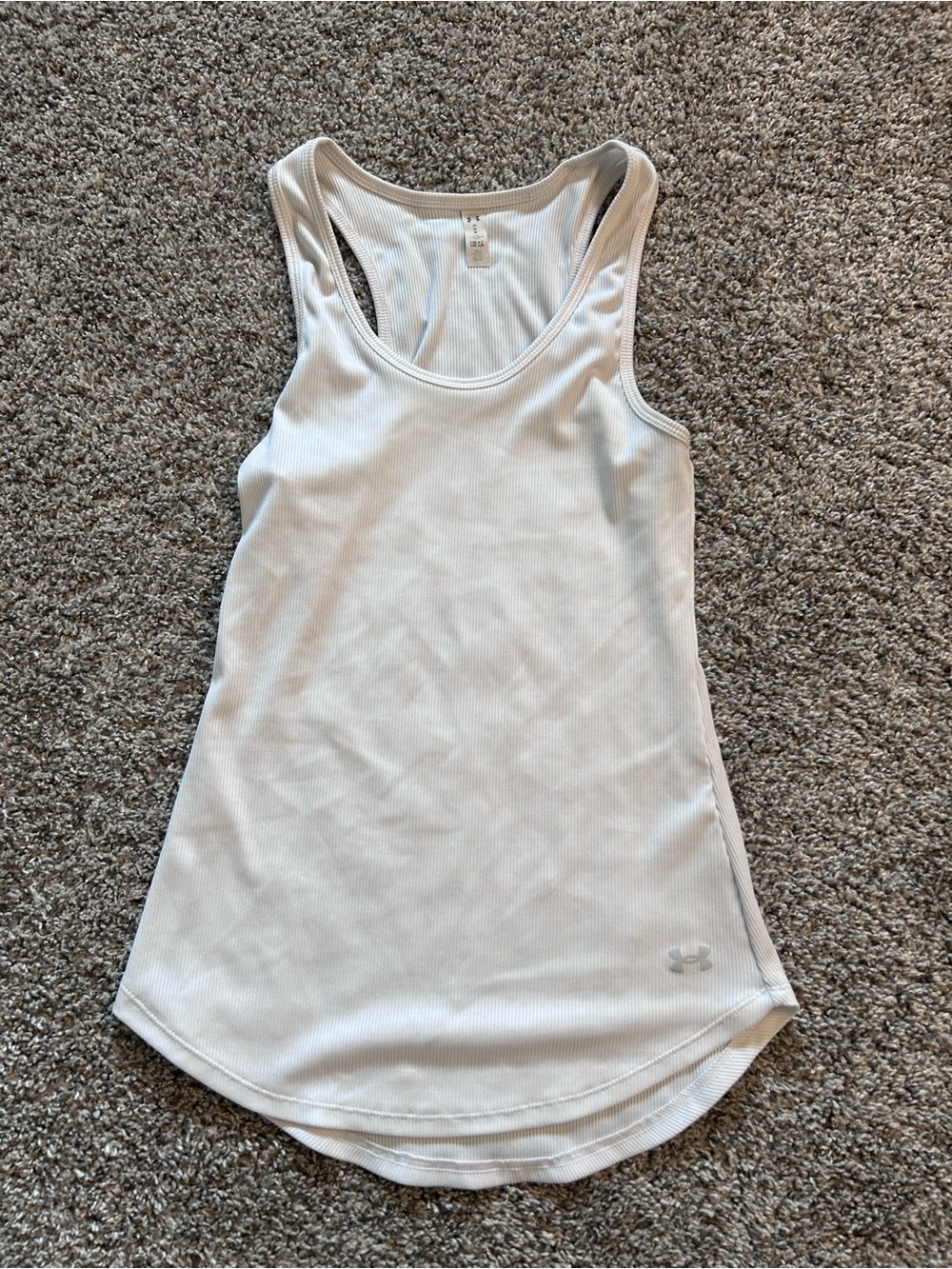 Under Armour White Racerback Performance Tank
